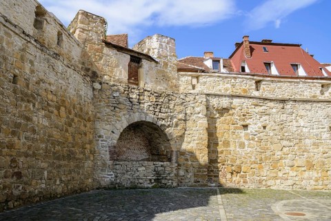 Fragment Of Fortified Wall In The Old City Of Cluj-Napoca, Romania Cluj-Napoca, Romania, Europe