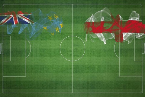 Tuvalu vs England Soccer Match, national colors, national flags, soccer field, football game,