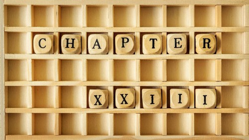 An image of a wooden game with the word chapter twenty three