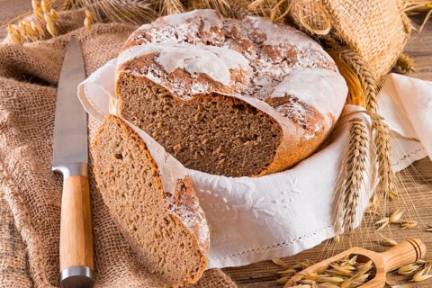 Freshly baked traditional bread