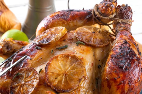Roasted chickens
