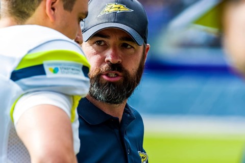 ELF/ Semi-Final Game : Stuttgart Surge at Vienna Vikings on 16. Sept. 2023, in the Generali-Arena,