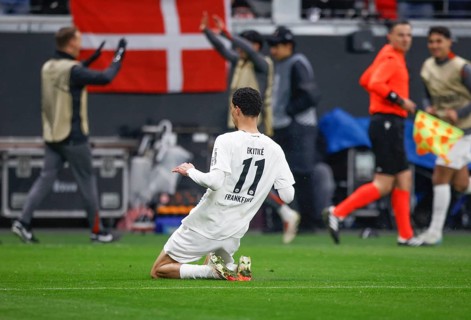 Football, Europa League, Round of 16 second leg, 2024/2025, Eintracht Frankfurt vs. Ajax Amsterdam,