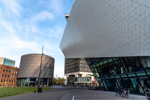 Amsterdam, Netherlands, May 6, 2022: Eye Film Museum designed by Delugan Meissl Associated