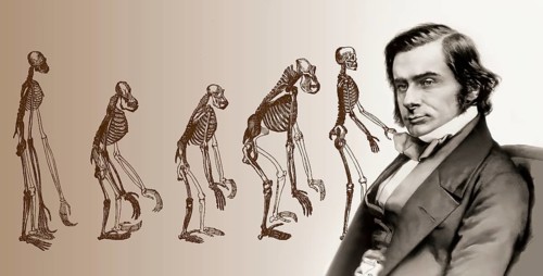Portrait of Thomas Henry Huxley, 1825 – 1895, English biologist and anthropologist, specialized in