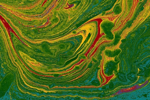 Abstract creative marble pattern texture. Traditional art of Ebru marbling