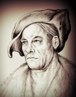 Portrait of Jakob Fugger, 1459, 1525, German businessman, digitally edited