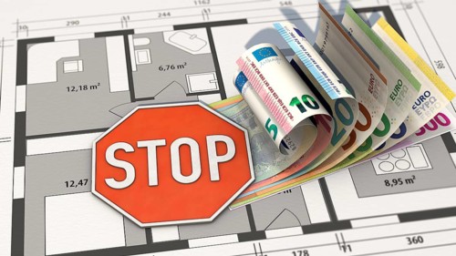 Symbolic image on the subject of extremely high construction costs