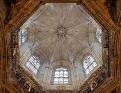 Dome of the Cathedral of Santa Eulalia, Barcelona, Catalonia, Spain, Europe