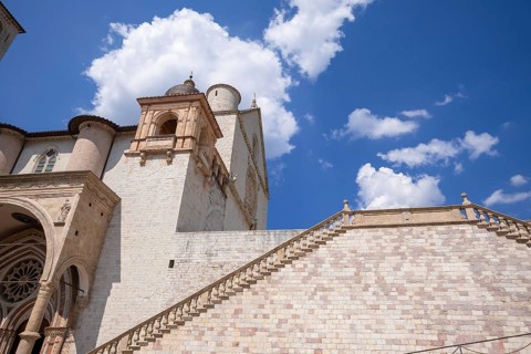 An image of the church of Assisi in Italy