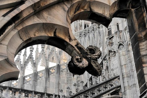 Milan Cathedral, Milan Duomo, construction began in 1386, completed in 1858, Milan, Milano,