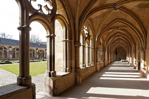 Cloister, north wing facing west, St., Sankt, Saint