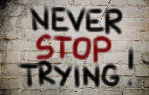 Never Stop Trying Concept