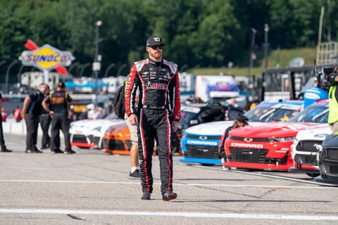 NASCAR Xfinty Driver, Jeb Burton (27) takes to the track to practice for the Ambetter Health 200 at