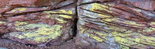 Detail of Geiersteinfelsen, Geierstein, sandstone, Palatinate Forest, panoramic photo,