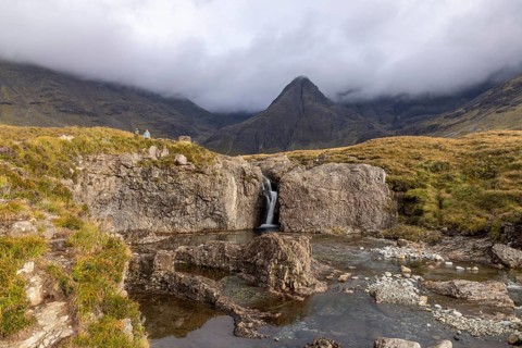 Fairy Pools, Glumagan nan Sithichean, waterfalls in Glen Brittle, Isle of Skye, Inner Hebrides,