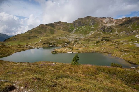 Summer landscape in Obertauern ski resort, Salzburg Land, Austria, Europe