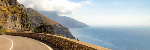 Amalfi Coast, Mediterranean Sea, Italy. Website Banner
