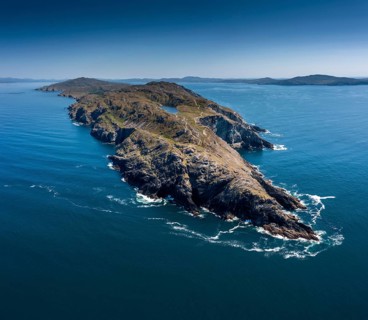 An aerial view of the Sheep's Head Peninsula in County Cork of Ireland