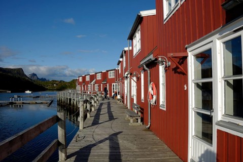Rorbuer in Storvagan, Kabelvag, Austvagöy, Lofoten, Norway, Europe