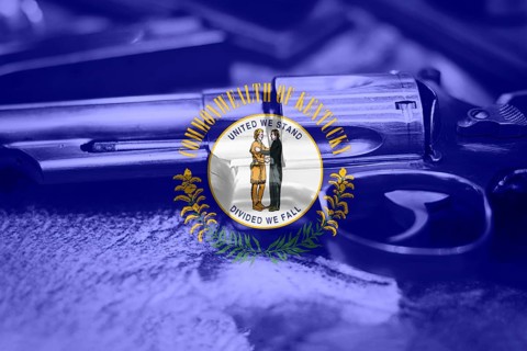 Kentucky flag (U.S. state) Gun Control USA. United States Gun Laws