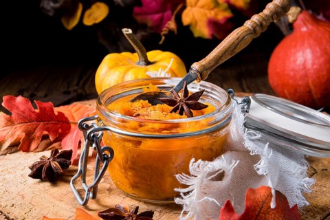 An autumnal rustic pumpkin