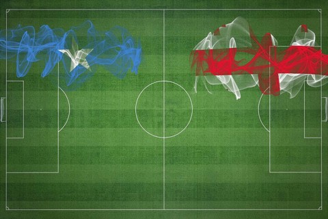 Somalia vs Georgia Soccer Match, national colors, national flags, soccer field, football game,