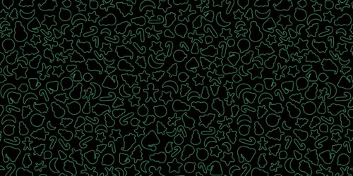 Black and Green Christmas background, Christmas icons elements banner