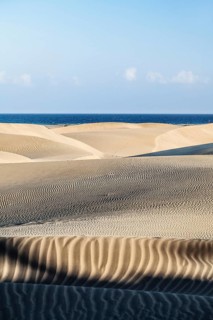 Maspalomas Dunes, Gran Canaria, Canary Islands, Spain photographed at sunset, Spain, Europe