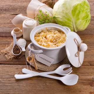 Homemade sauerkraut