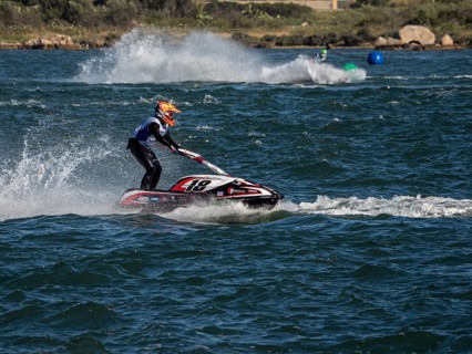 Olbia, Italy - September 16 - 20192 Aquabike world Championship gran prix of Italy