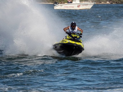 Olbia, Italy - September 16 - 20192 Aquabike world Championship gran prix of Italy