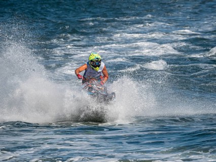 Olbia, Italy - September 16 - 20192 Aquabike world Championship gran prix of Italy