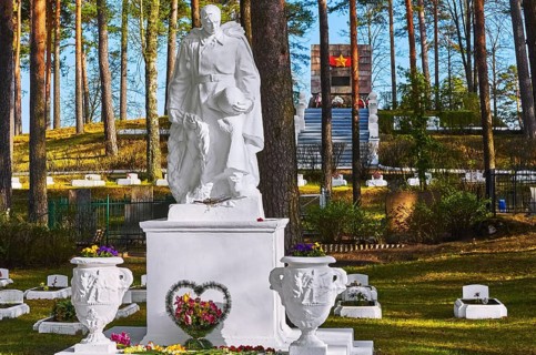 Memorial to the soldiers of the Red Army who died in the Second World War Daugavpils, Latvia,