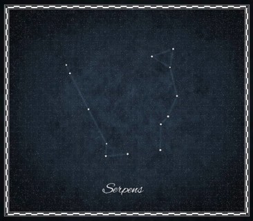 Serpens star constellation, Night sky, Cluster of stars, Deep space, Serpent, Snake constellation