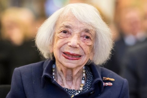 Margot Friedländer (Holocaust survivor) at the awarding of honorary citizenship to Friede Springer