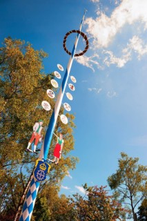 Maypole, Gauting near Munich, Bavaria