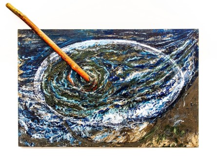 Sea Soup, 1984, mixed media on canvas, exhibition Miquel Barcelo, Vida y Muerte, Museum