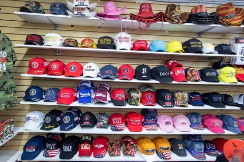 Lenoir City, Tennessee - The Trump Superstore outside Knoxville sells shirts, caps, white privilege