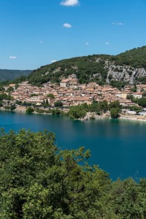 The village of Bauduen on Lac de Sainte-Croix, Gorges du Verdon, Verdon Gorge, Var,