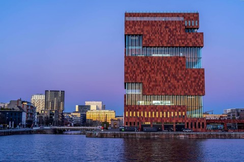 The MAS, Museum aan de Stroom, Museum am Strom, Bonapartdok, harbour basin, old harbour district,