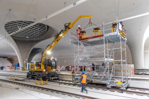 Preparations are underway for the Stuttgart 21 open construction site days, where interested