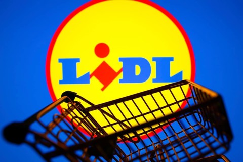 March 31, 2024, Brazil. In this photo illustration, the Lidl logo seen displayed on a smartphone