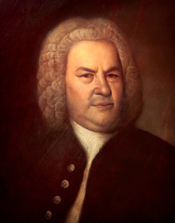 Johann Sebastian Bach, 1685, 1750, German composer, digital edited according to a painting by Elias