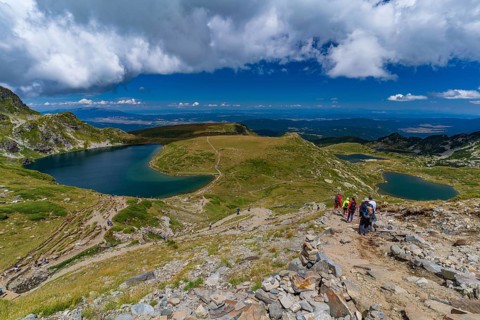 The Seven Rila Lakes in the Rila Mountain, Bulgaria