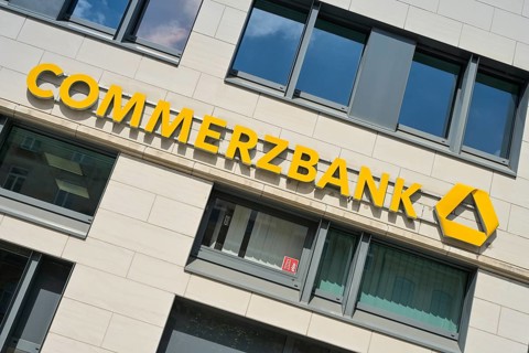 Branch of Commerzbank, Roßmarkt, Frankfurt, Hesse, Germany