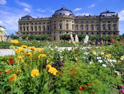 Residence in the court garden of the city of Würzburg