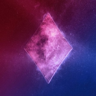 Diamond symbol Red Blue. Playing card