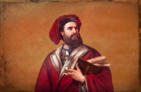 Marco Polo, c.?1254 –1324, an Italian merchant, explorer and writer, digital edited