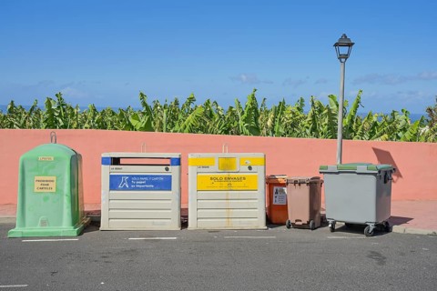 Rubbish bin, Tazacorte, La Palma, Spain